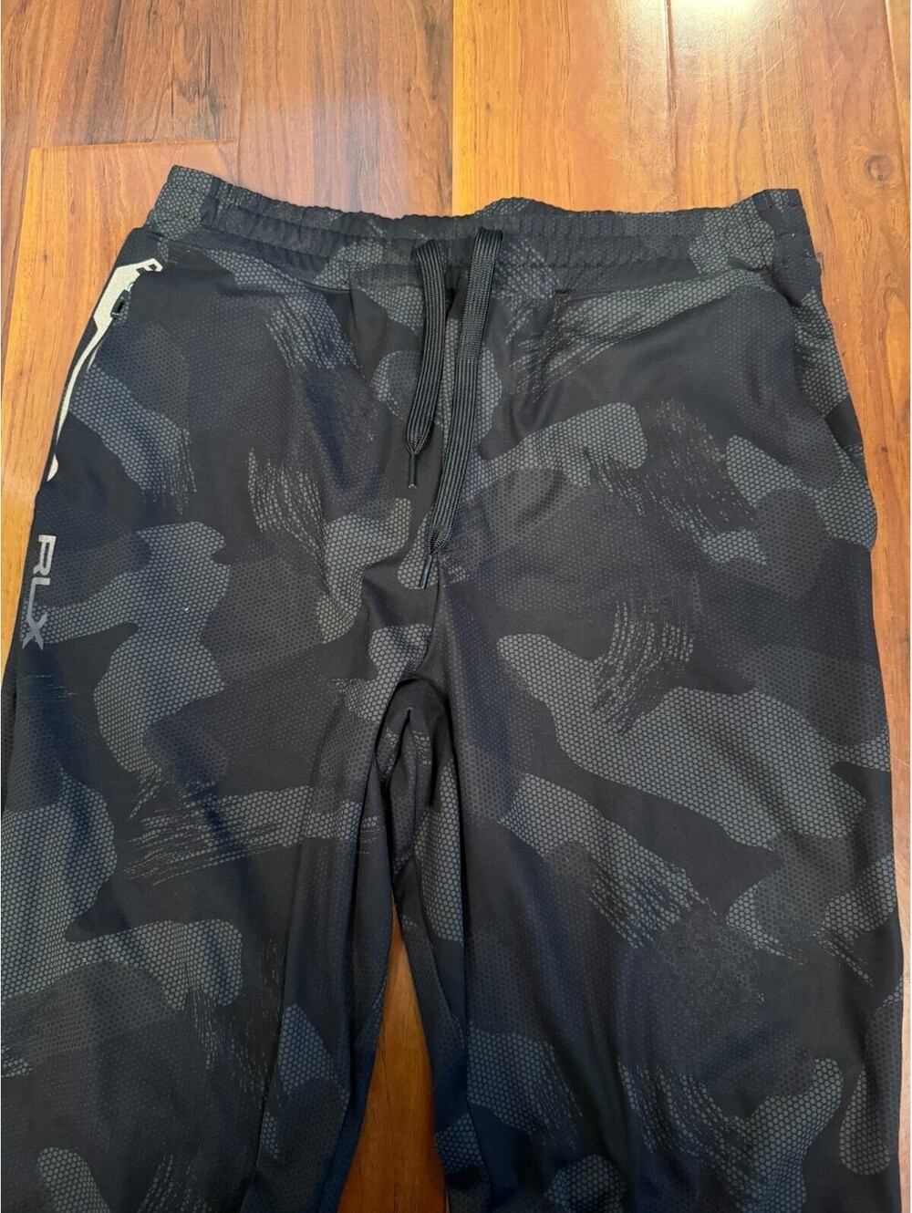 RLX Ralph Lauren Men's Black Camo Performance Jogger Pant 784900437001 SZ M